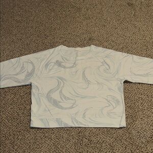 Women’s Blue Marble Long Sleeve Shirt